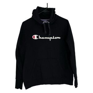 Champion Black Hoodie Pullover Size L